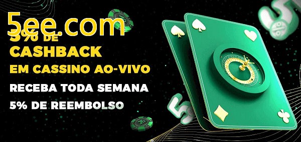 Promoções do cassino ao Vivo 5ee.com